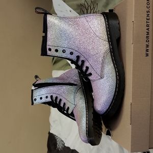 Girls Glitter Doc Marten boots